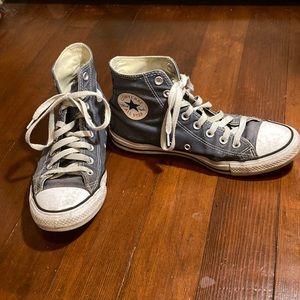 Blue High Top Converse